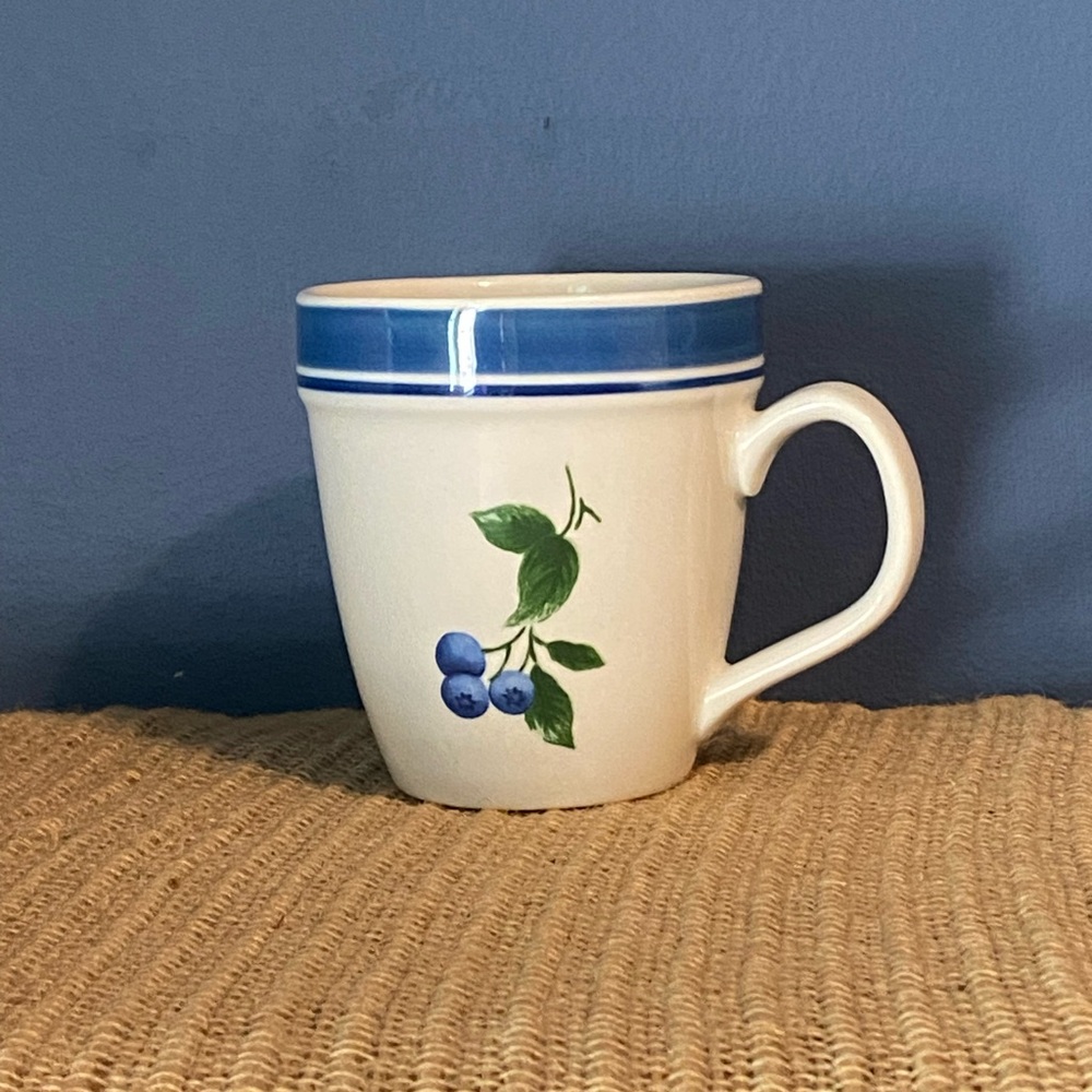 Vintage L.L. Bean Blueberry Stoneware Mug